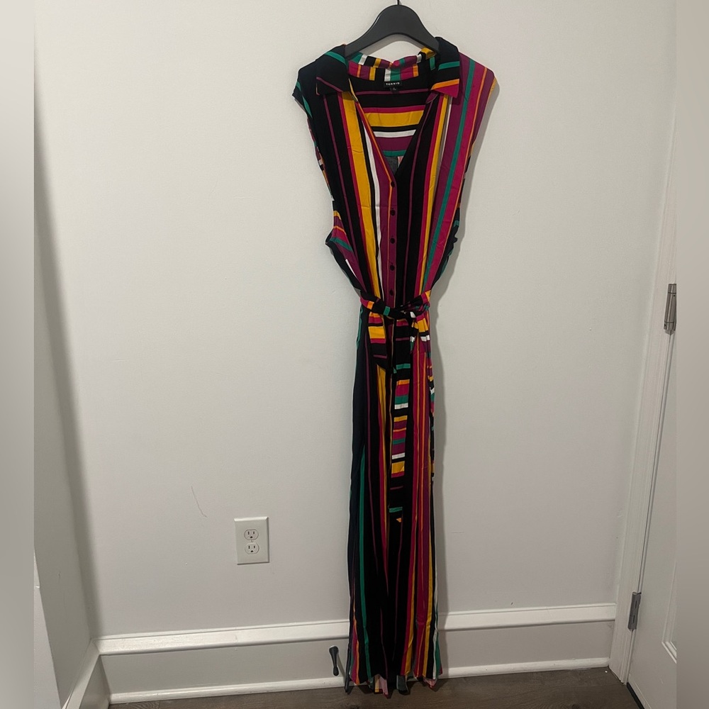 Torrid Colorful Striped Maxi Dress